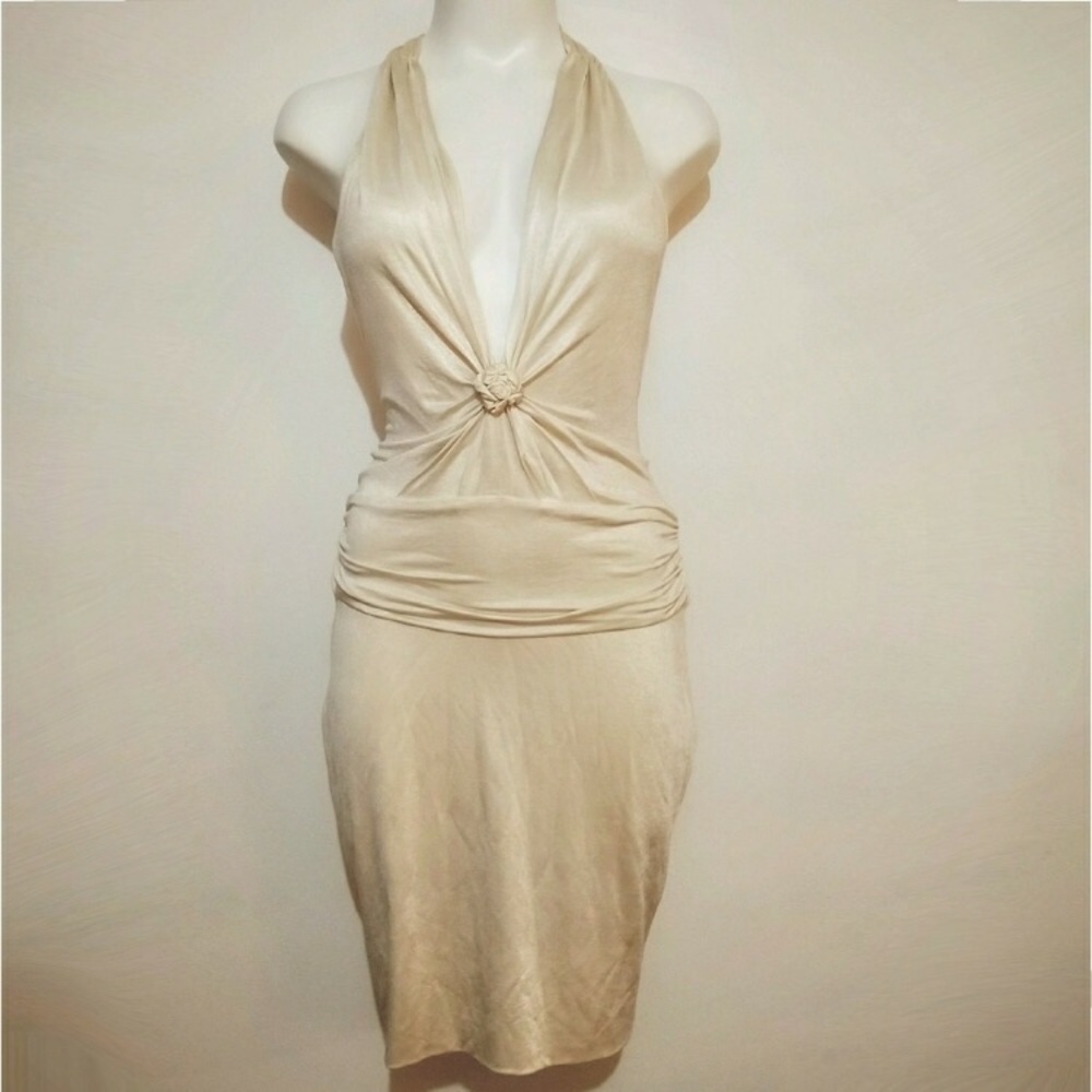 In Search Of- Black Halo Open Back Rope Dress - Picture 2 of 4